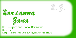 marianna zana business card